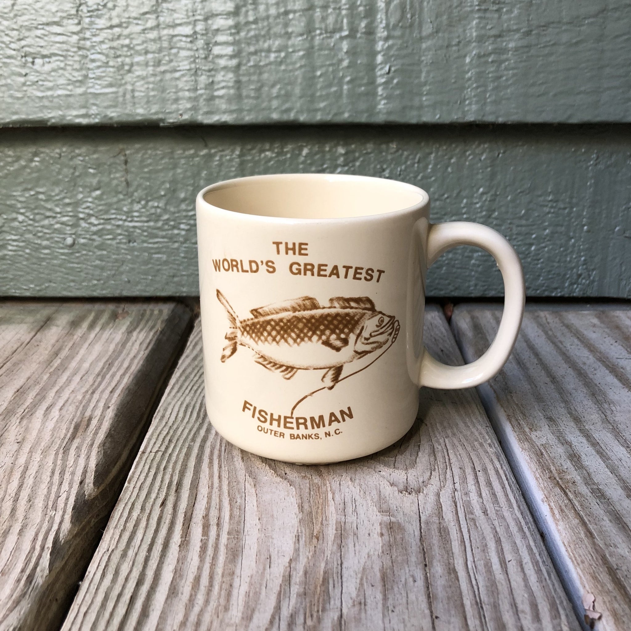 Vintage World's Greatest Fisherman Mug