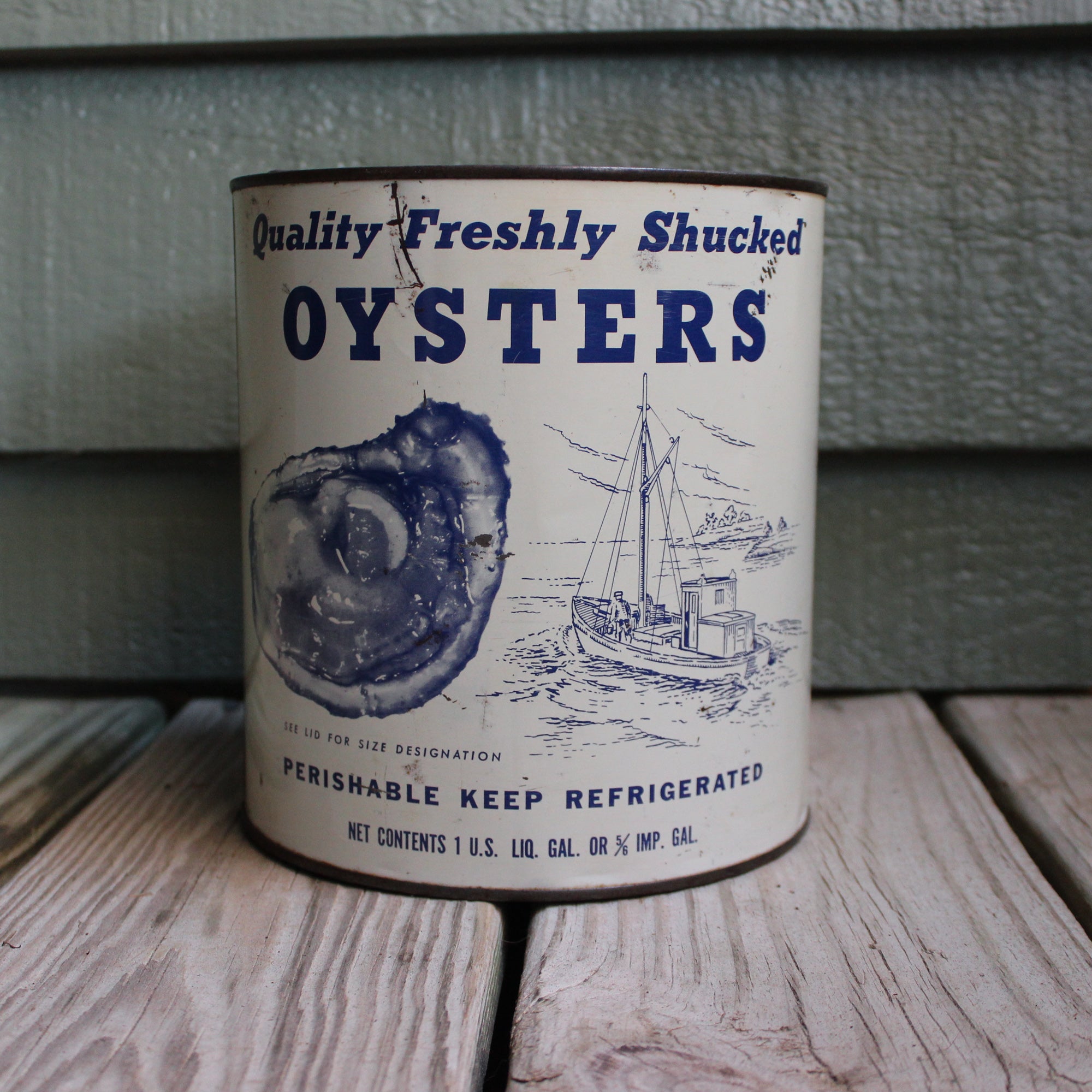 Vintage Oyster Tin