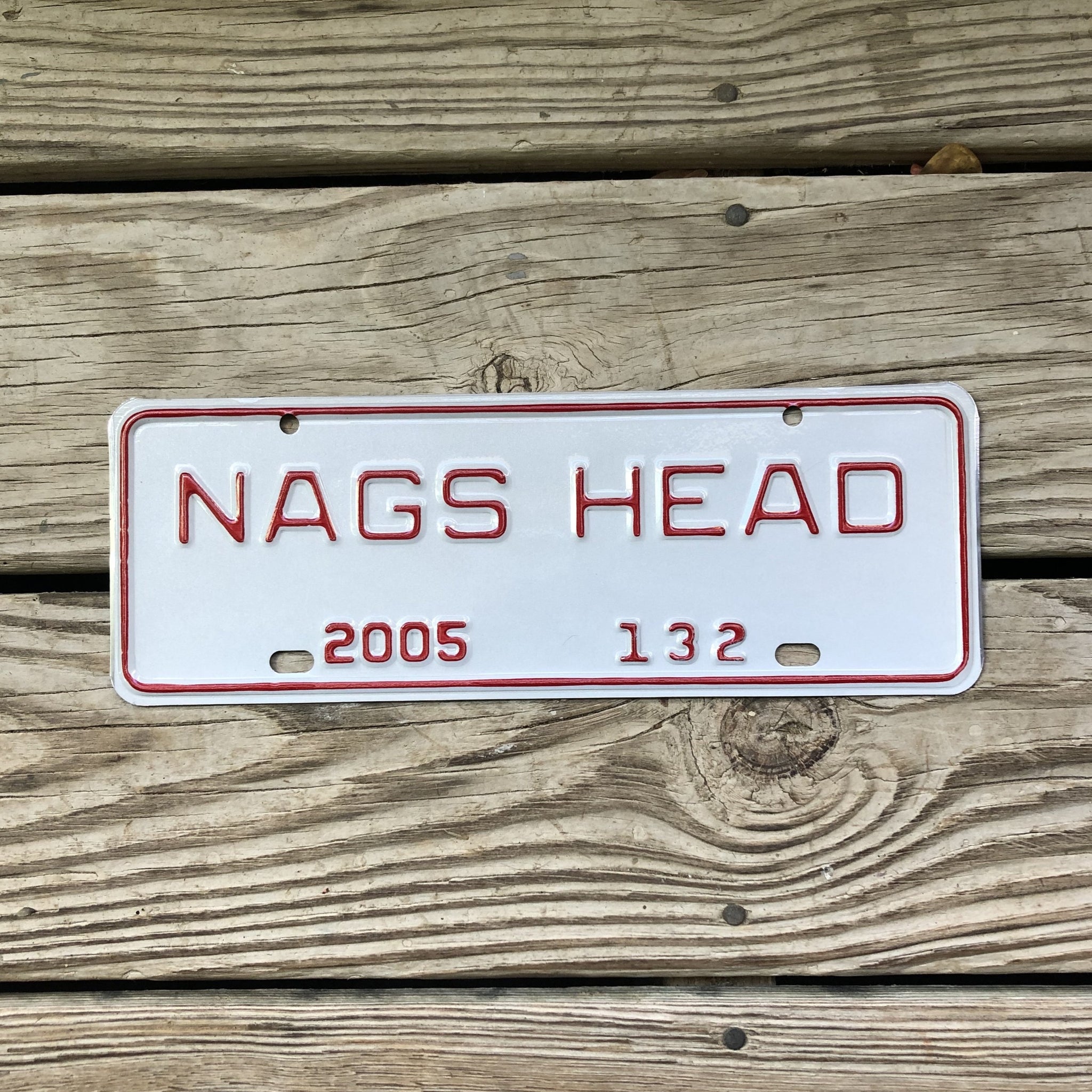 Vintage Nags Head License Plate